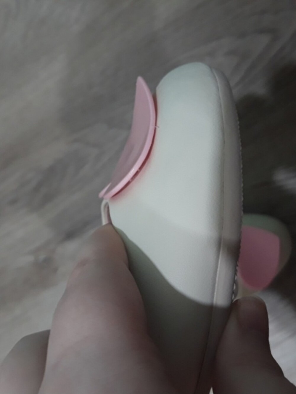 Pinup Couture | Olive-05 Cream Heart Flats - Picture 11 of 11